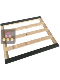 Wooden storage shelf with black front DOMETIC