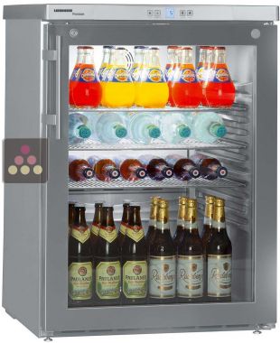 Undercounter glass door commercial refrigerator - Forced-air cooling - 130L LIEBHERR PRO