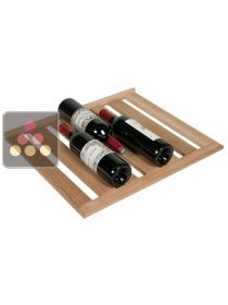 Oak storage shelf for wine cabinets in the Tradition range La SOMMELIERE
