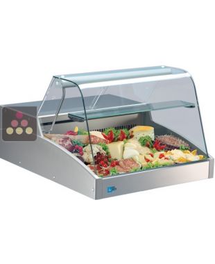 Refrigerated counter - Width 150cm - Straight glass TECNOX