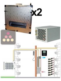 Air conditioner for wine cellar up to 2900W with ducted evaporator - Vertical ducting FRIAX