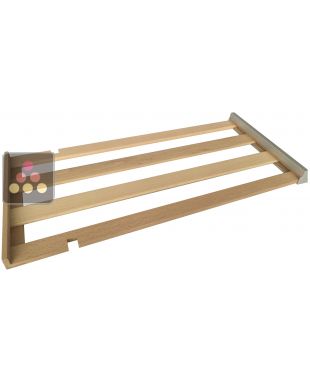 Wooden storage rack with silver front DOMETIC