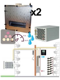 Air conditioner for wine cellar up to 2900W with humidifier and heating system - Vertical ducting FRIAX