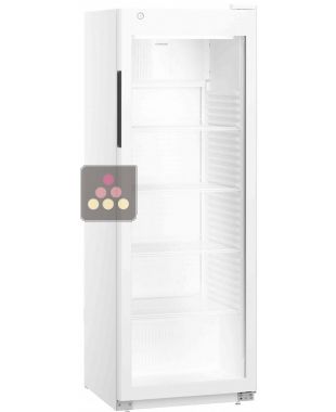 White forced-air refrigerated cabinet - Glass door - 250L LIEBHERR PRO