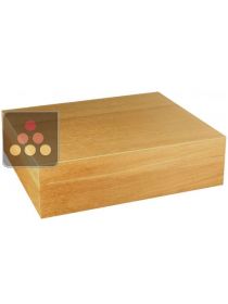Compact Cigar Humidor with cedar veneer, matt finish Adorini