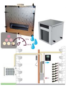 Air conditioner for wine cellar up to 1100W with ducted evaporator and humidifier - Vertical ducting FRIAX