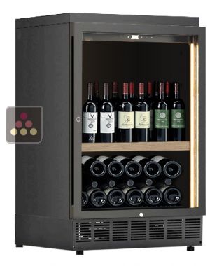 Built-in single temperature wine cabinet for wine storage or service - Standing bottles CALICE