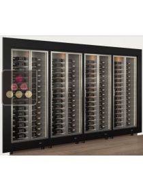 Built-in crossing combination of 4 multipurpose wine cabinets for service or storage CALICE DESIGN