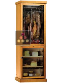 Dual temperature combination : Cured meat and cheese cabinets - Wood cladding CALICE