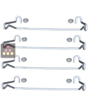 Pack of 4 Chain My Wine brackets for wall or ceiling fixing  CHAIN MY WINE