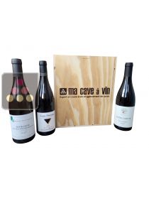3-bottle Wooden box Introduction to Terroirs : Bourgogne Hautes Cotes de Beaune, Aloxe Corton, Crozes-Hermitage Sélection Vin