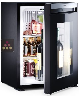 Silent mini-bar with glass door - Hinges on the right hand side DOMETIC