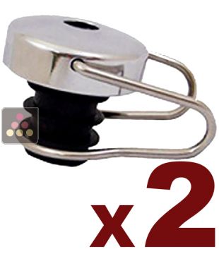 Pack of 2 special screw for sparkling wines DURAVIN