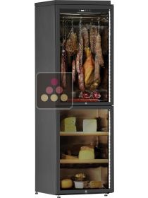 Freestanding combination of cured meat and cheese cabinets CALICE