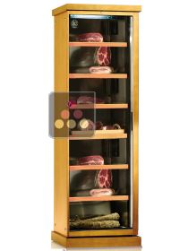 Refrigerated cabinet for cured meat preservation - Wood cladding - Sliding shelves CALICE