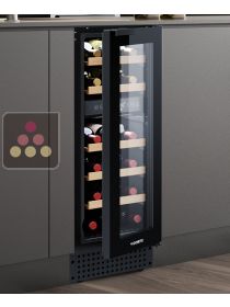 Dual temperature buil-in wine cabinet for service and storage DOMETIC
