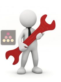 Installation on customer site of 1 rear fireplaces with adhesive on custom cellar Ma Cave à Vin