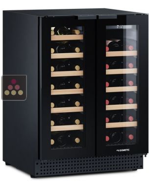 Dual temperature wine cabinet for service and storage DOMETIC