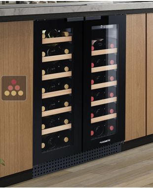 Dual temperature built-in wine cabinet for service and storage DOMETIC