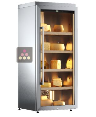 Freestanding refrigerated cabinet for cheese storage - Stainless steel cladding CALICE