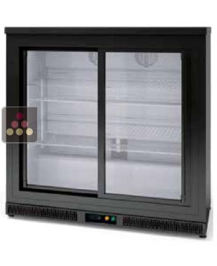Built-in display fridge for installation under counter - 2 sliding doors SAYL