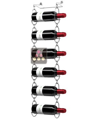 Wall rack for 6 bottles CHAIN MY WINE