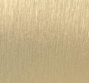 Frame covered with a Satin-finish Gold laminate