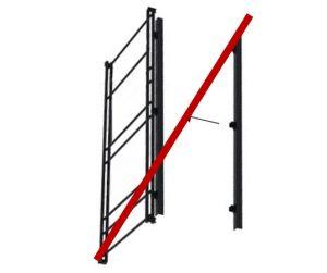 Without brackets for rear vertical LED lighting