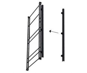 With brackets only for vertical rear LED lighting for ladders. Designed to accommodate an LED profile and LEDs (not included, to be supplied by the customer).