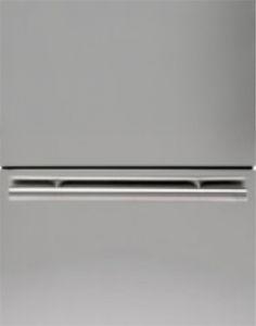 With vertical stainless steel handles