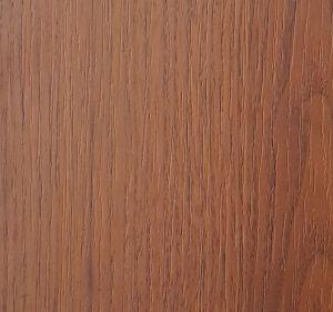 Wooden cladding covered with a chestnut finish laminate