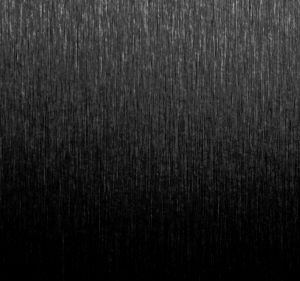 Cladding covered with a satin black finish laminate