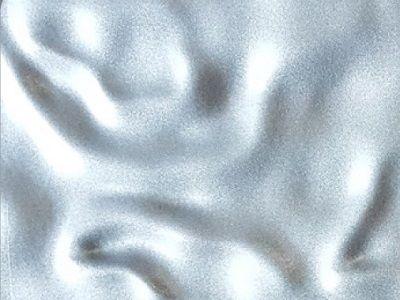 Dune relief frame in liquid metal Silver colour