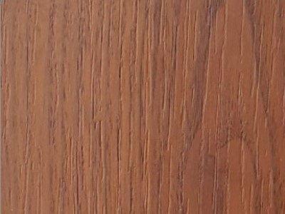 Wooden cladding covered with a chestnut finish laminate