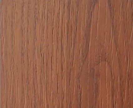 Cladding covered with a chestnut finish laminate
